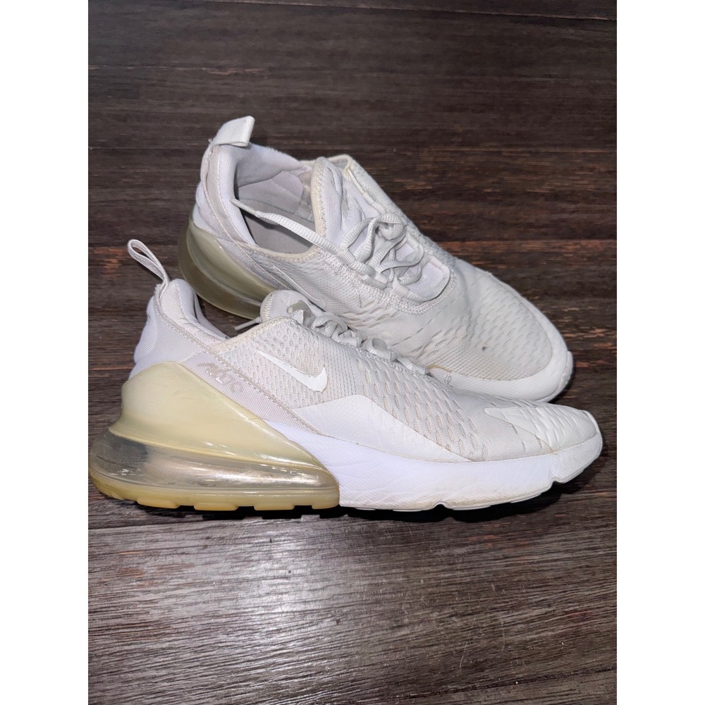 Nike Air Max 270 Triple White AH6789-100 Mens Running Shoes Size 9.5